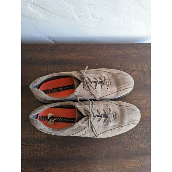 Ecco Lace-up Women's Suede Comfort Shoes Taupe - Size 41/10-10.5 - Picture 6 of 8